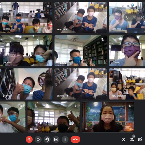 精英電腦/後寮國小 視訊輔導合照